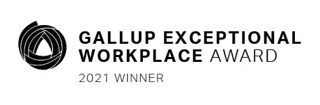 Gallup Exceptional Workplace Award 2021 winner